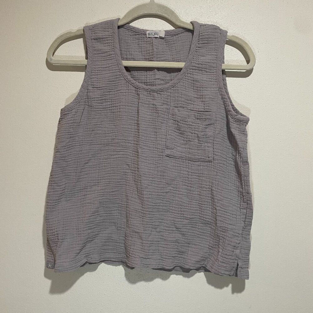 Barefoot Dreams S Malibu Collection Sun Soaked Tank & Cropped Pant Matching Set - Picture 2 of 16